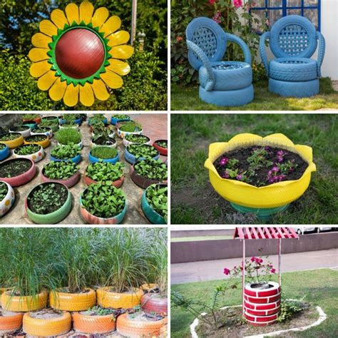 Ways To Upcycle Old Tires In Your Garden Useful Decorative Ideas