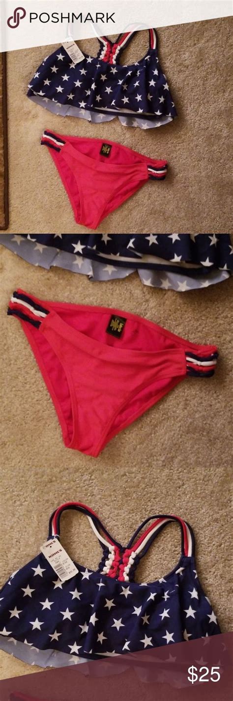 Nwt Red White And Blue Bikini Swimsuit Set Red White And Blue Swimsuit
