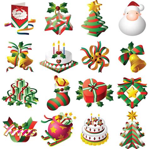 Colorful Vintage Christmas Clipart Free Image Download