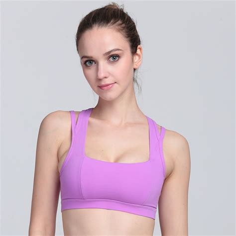 Yoga Suit Sports Bras Back Cross No Rims Female Summer Breathable Shockproof Running Large Size