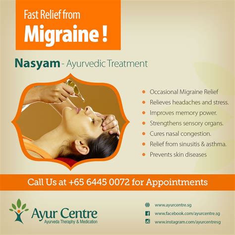 Migraine Is A Very Common Form Of Headache Nasyam Is The Best