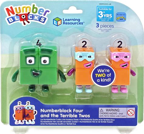 Learning Resources Jouets Officiels Numberblocks Quatre Terribles