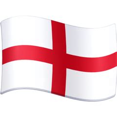 The flag emoji of england is depicted by a white background with a red cross breaking the background into quadrants. 🏴󠁧󠁢󠁥󠁮󠁧󠁿 Flag for England Emoji