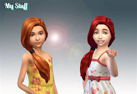 Mystufforigin Gorgeous Hairstyle For Girls ~ Sims 4 Hairs Cc9