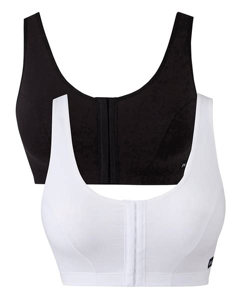2 Pack Hook And Eye Blk Wht Bras Simply Be