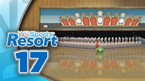Wii Sports Resort Part 17 Bowling 100 Pin Game 4 Player Youtube