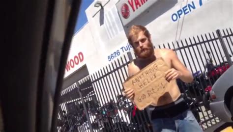 Homeless Guy Does Breaking Bad Impressions Isnt Really Homeless