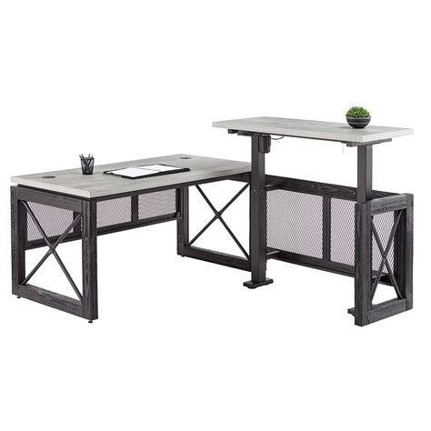 Urban Adjustable Height L Desk With Right Return 72w L Desk