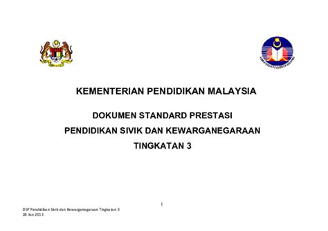 (dilarang copy paste artikel ini). (PDF) KEMENTERIAN PENDIDIKAN MALAYSIA DOKUMEN STANDARD ...