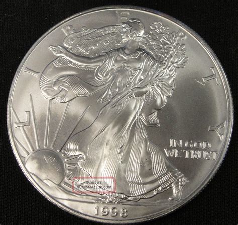 1998 American Silver Eagle Bullion Coin Key Date Uncirculated Nr