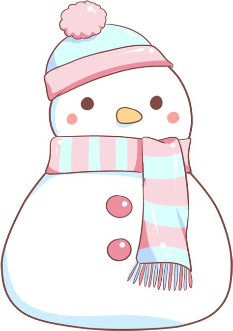 Cartoon snowman transparent (page 1). 48-snowman - Kawaii Snowman Transparent , Transparent ...