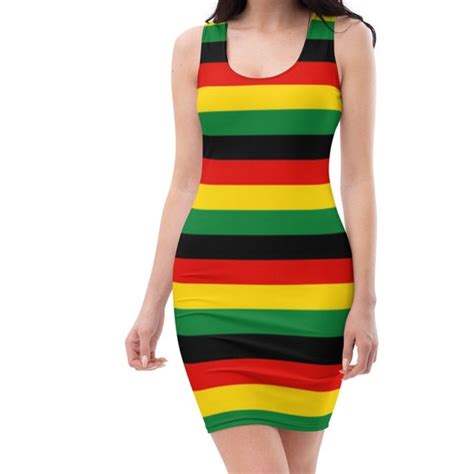handmade jamaica dress women rasta color dress jamaica tank etsy