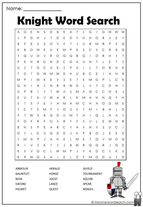 Knight Word Search In 2020 With Images Christmas Word Search Free