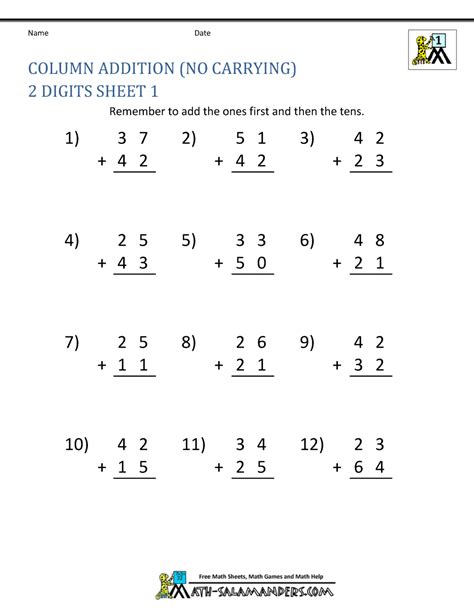 1st Grade Math Addition And Subtraction Worksheets Worksheetscity