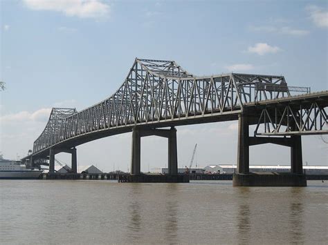 Horace Wilkinson Bridge Interstate 10 Over Mississippi River Baton