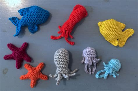 Suvis Crochet Sea Life Baby Mobile