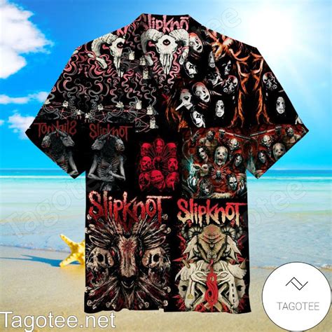 Slipknot Wallpaper Hawaiian Shirt Tagotee