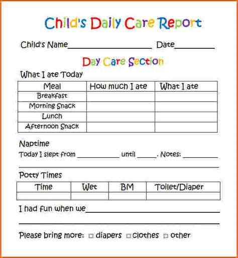 Preschool Weekly Report Template Professional Templates Preschool