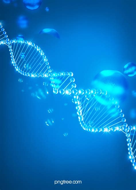 Background Of Blue Gradient Dna Biological Gene Chain Dna Gene