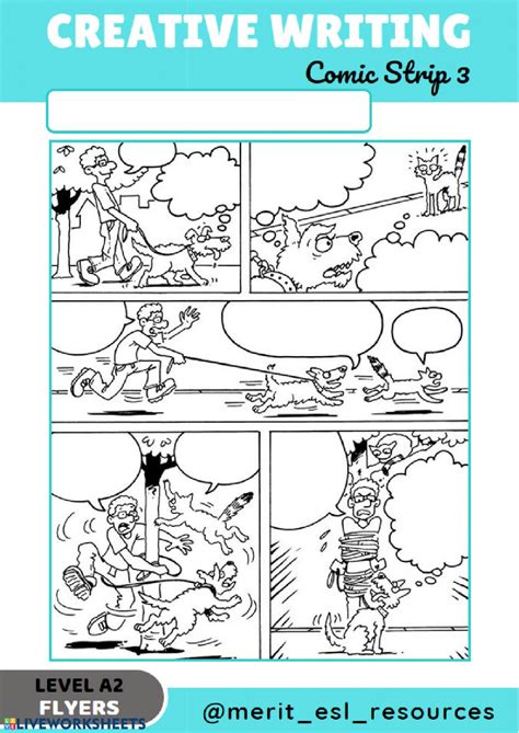 Free printable picture writing templates with write prompts and. Comic Strip - Write a story: Creative writing worksheet pdf