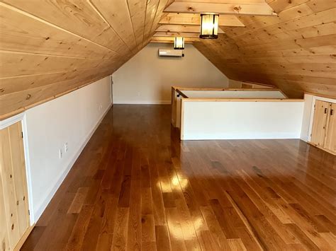 Pin By Lisa Owen On For The Home Finished Attic Pine Floors Oak