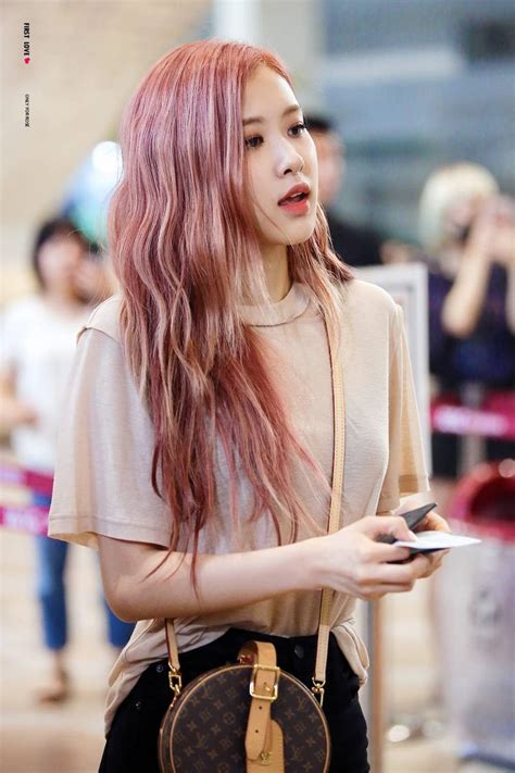 Pin By Tsang Eric On Blackpink Hair Color Pink Rose Pink Hair Rosé