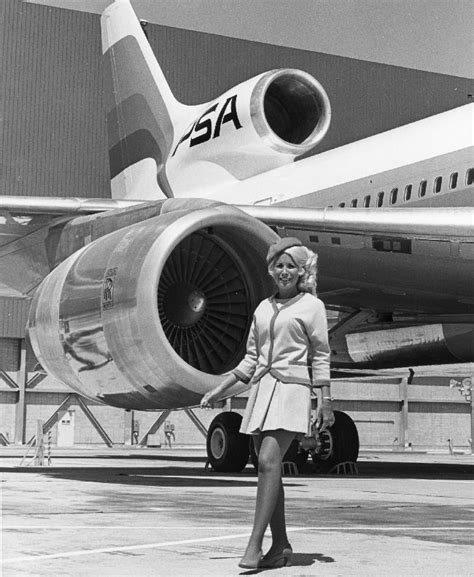 Vintage Pictures Of Lovely Pacific Southwest Airlines Flight
