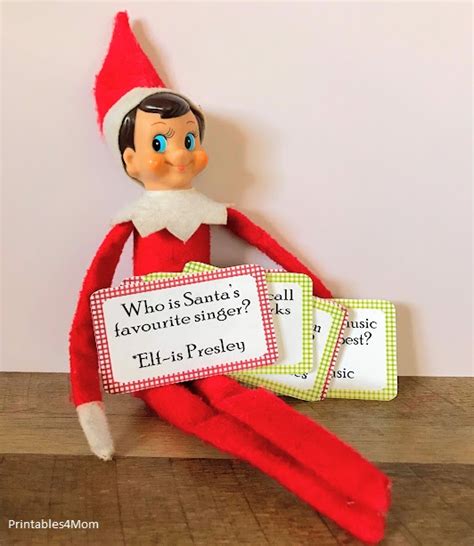Printable Elf On The Shelf Joke Cards And More Printables 4 Mom