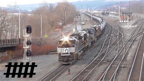 Norfolk Southern Trains At Conway Yard In Conway Pa Youtube