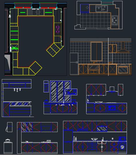 Kitchenelevation Free Cad Block And Autocad Drawing