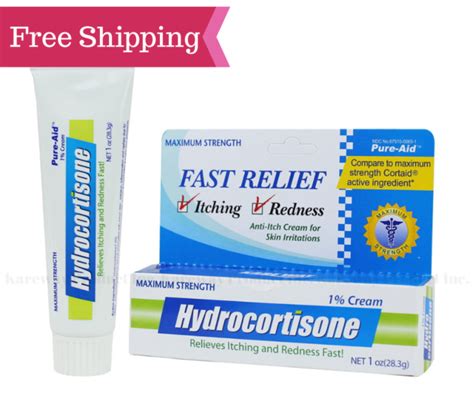 Pure Aid Hydrocortisone Cream Maximum Strength For Itch And Rash Relief