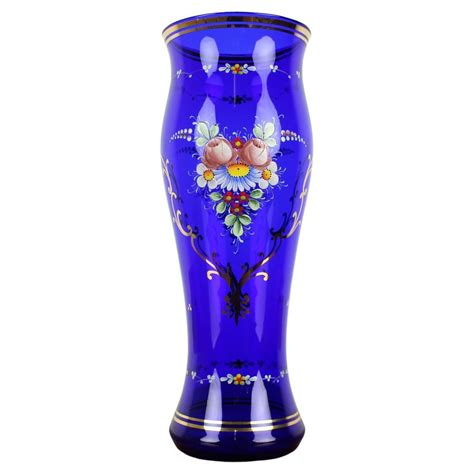 Czech Glass Vase by Novoborské Sklo 1970s For Sale at 1stDibs czech