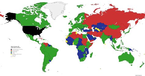 nations that are allies with united states r maps