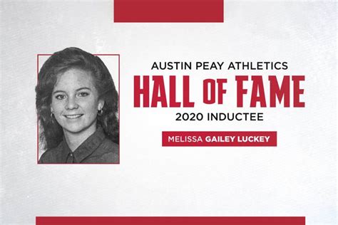 Austin Peay State University To Induct Melissa Gailey Luckey Into Apsu Athletics Hall Of