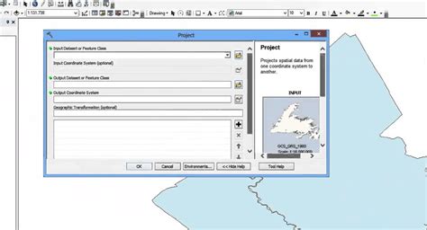 How To Define And Project Data Layers In Arcmap 10 Youtube