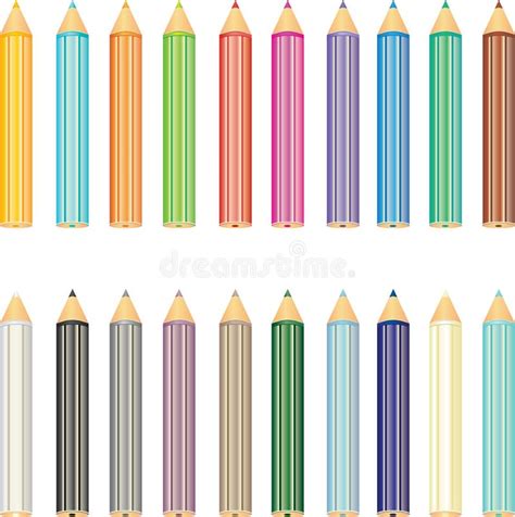 Colored Pencils 20 Stock Illustrations 4 Colored Pencils 20 Stock