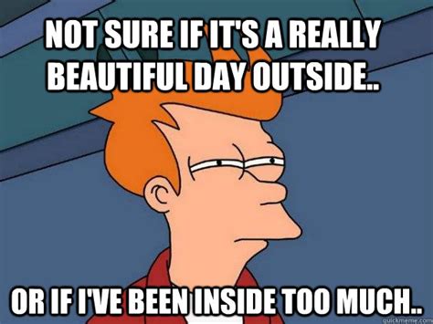 Not Sure If Its A Really Beautiful Day Outside Or If Ive Been