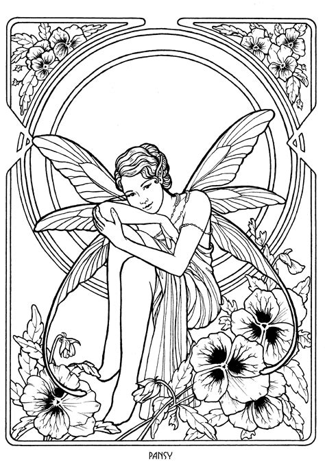 Fairy Coloring Pages For Adults Artofit