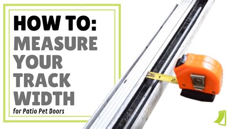 How To Measure Your Track Width For Sliding Door Youtube