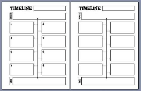Free Blank Timeline Template Printable Free Printable Vrogue