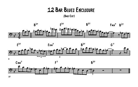 12 Bar Blues Enclosure Exercise Learn Jazz Standards