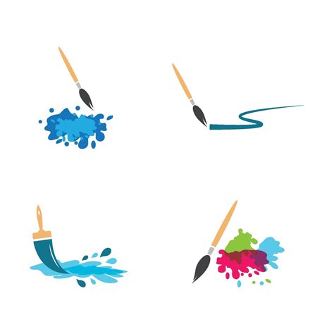 Paintbrush Logo Images Illustration 2084871 Vector Art At Vecteezy
