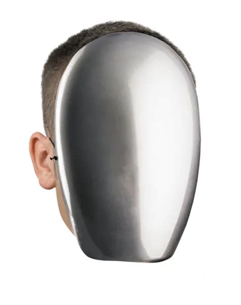 Faceless Chrome Mask Creepy No Face Horror Spooky Cobra Commander Adult Costume 1291 Picclick