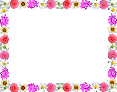 Free Simple Flower Page Border Designs Download Free Simple Flower
