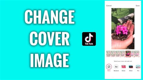 How To Change Tiktok Video Cover Image Youtube