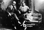 Benito Mussolini with his wife Rachele Guidi and his daughter Edda in ...