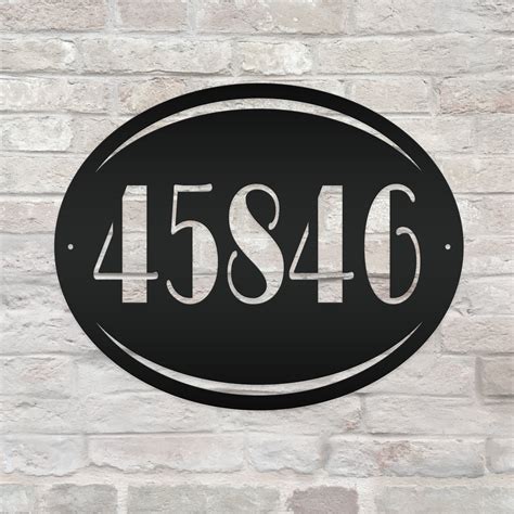 Personalized House Number Metal Sign Etsy House Address Sign House