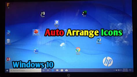 How To Enable Or Disable Auto Arrange Icons On Windows 10 Hp Laptop