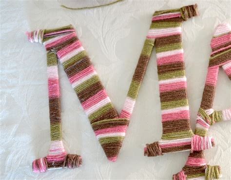 How To Make Yarn Wrapped Letters Thriftyfun