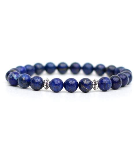 8 Mm Blue Lapis Lazuli Natural Agate Stone Bracelet Buy 8 Mm Blue